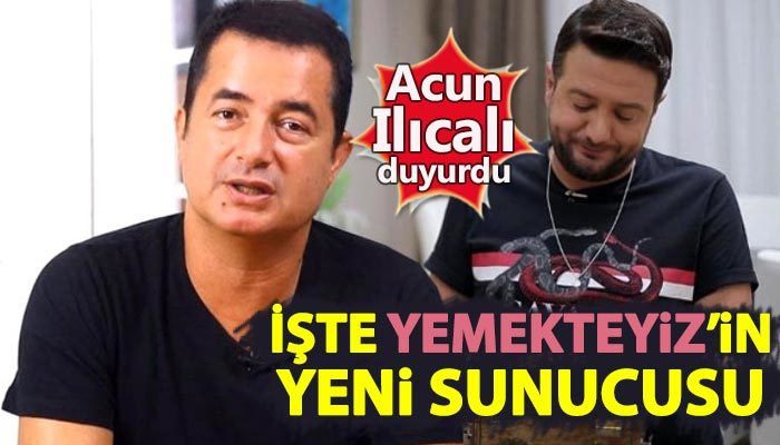 Acun Ilıcalı, Yemekteyiz'in yeni sunucusunu açıkladı