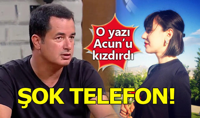 Acun Ilıcalı'dan Hürriyet yazarı Melis Alphan'a şok telefon!