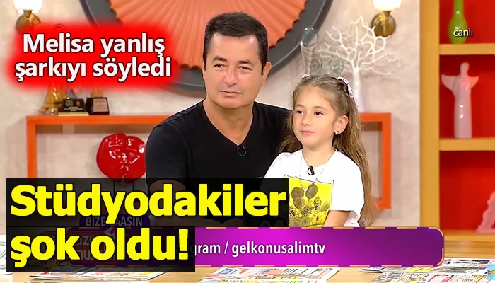 Acun Ilıcalı'nın kızı yanlış şarkıyı söyleyince ilginç anlar yaşandı