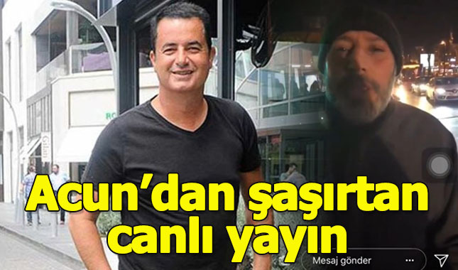 Acun'dan şaşırtan canlı yayın