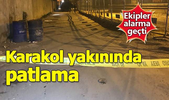 Adana'da polis karakolu yakınında patlama