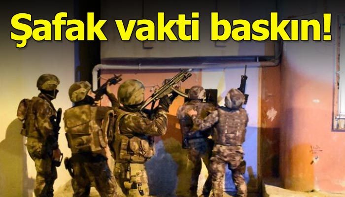 Adana'da şafak vakti terör operasyonu