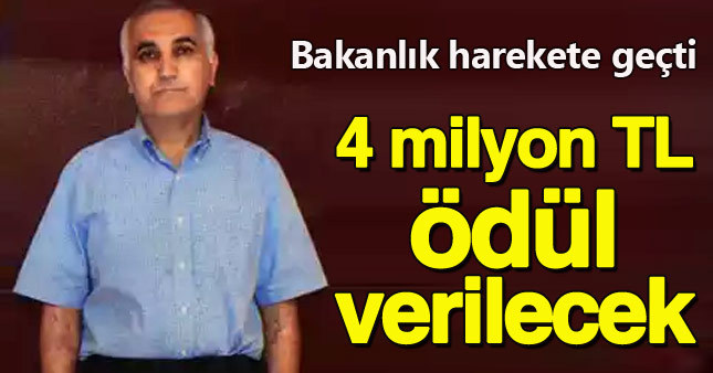 Adil Öksüz için 4 milyon TL'lik ödül