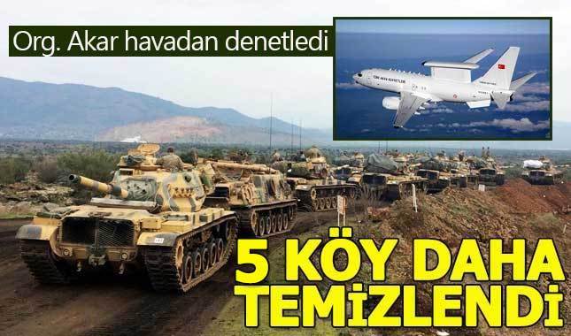 Afrin'de 2 köy teröristlerden temizlendi
