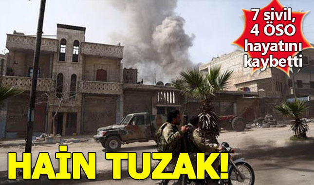 Afrin'de patlama! 7 sivil ile 4 ÖSO hayatını kaybetti!