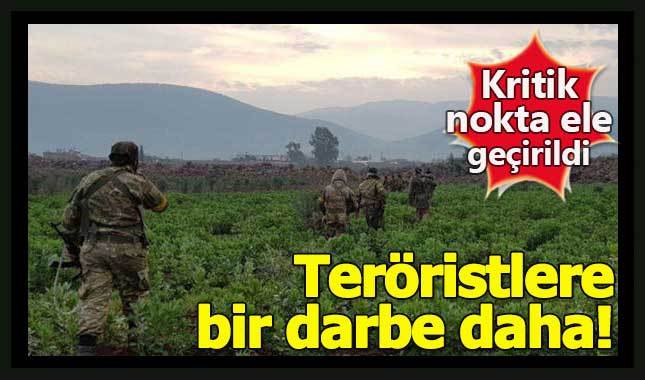 Afrin'de teröristlere darbe! Bir köy daha alındı