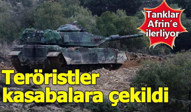 Afrin'e kara harekatı başladı, tanklar hedefleri vuruyor