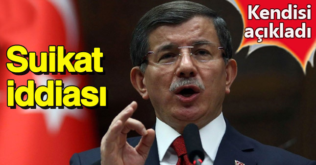 Ahmet Davutoğlu'ndan Hakan Fidan'a suikast iddiası