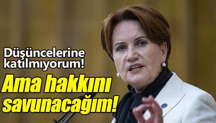 Akşener'den Kaftacıoğlu'na destek!