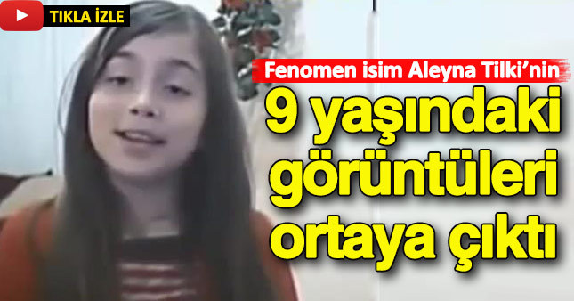 Aleyna Tilki'nin küçüklük görüntüleri ortaya çıktı