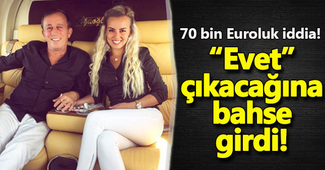 Ali Ağaoğlu referandumda evet çıkacağına dair iddiaya girdi
