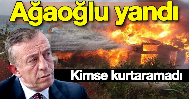 Ali Ağaoğlu'nun villası yandı
