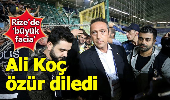 Ali Koç tribünlere giderek taraftardan özür diledi
