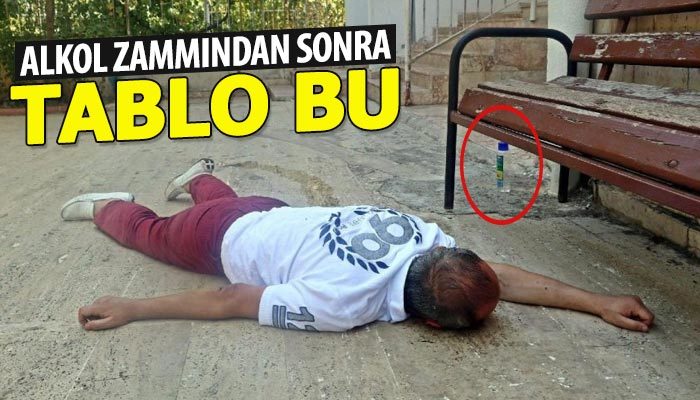Alkol bulamayıp kolonya içen vatandaş cami avlusuna sızdı