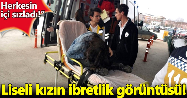 Alkol komasına giren liseli kızın ibretlik anları!
