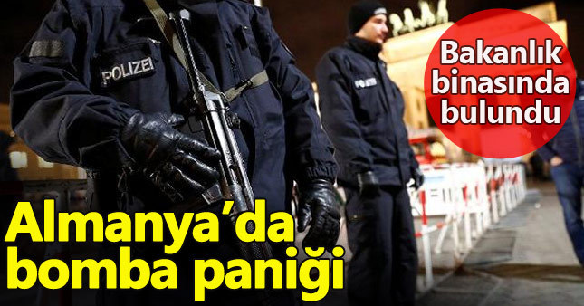 Almanya'da bakanlık binasında bomba alarmı
