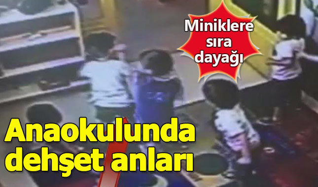 Anaokulu öğretmeni öğrencileri birbirine dövdürdü