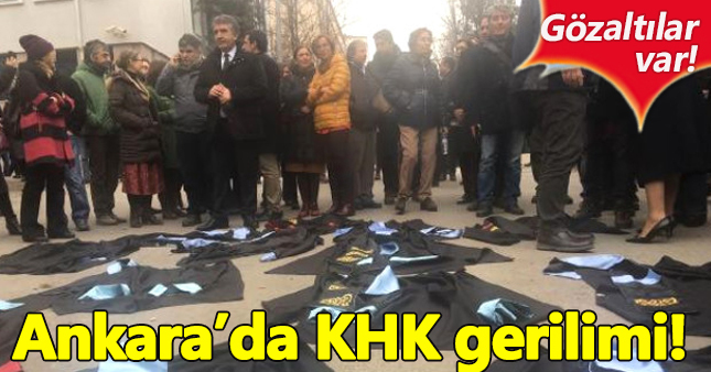 Ankara Üniversitesi'nde KHK protestosu!