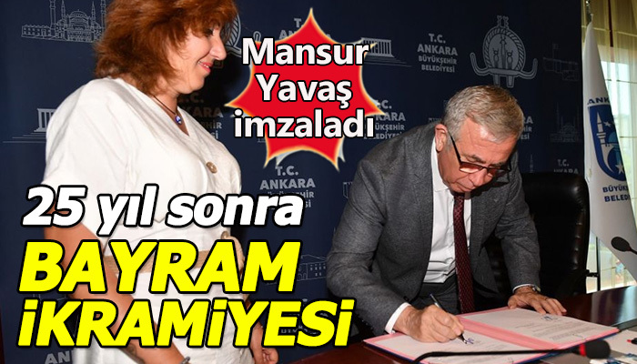Ankara'da 25 yıl sonra bir ilk! Memurlar bayram ikramiyesi alacak!