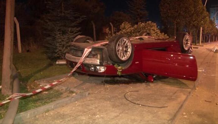 Ankara'da feci kaza: 1 ölü, 3 yaralı