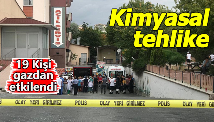 Ankara'da kimyasal tehlike