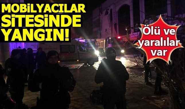 Ankara'da mobilyacılar sitesinde yangın: Ölü ve yaralılar var