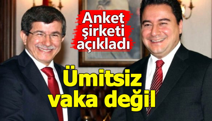 Anketi şirketinden "yeni parti" değerlendirmesi
