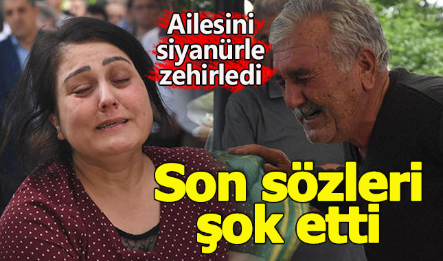 Anne ve babasını siyanür ile zehirledi