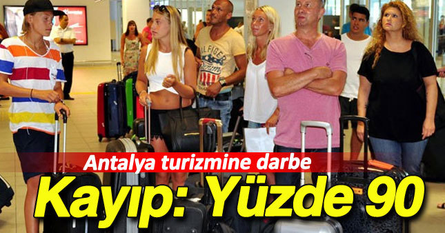 Antalya turizmine darbe