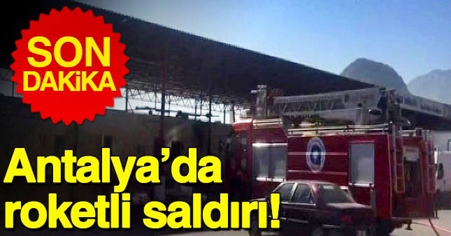 Antalya'da balıkçı barınağına roketli saldırı