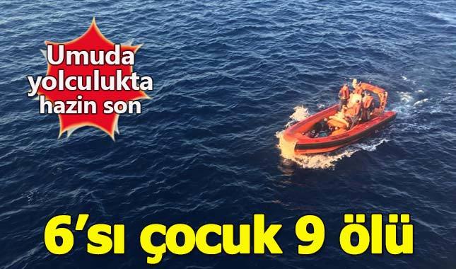 Antalya'da göçmenleri taşıyan tekne battı: 9 ölü