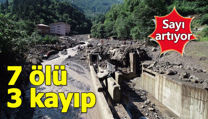 Araklı'daki sel felaketinde ölü sayısı artıyor