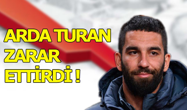 Arda Turan düşüşe geçti