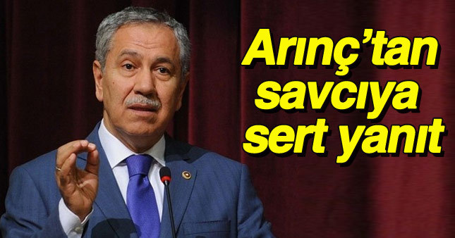 Arınç'tan savcıya: Puslu havada avlamak isteyen