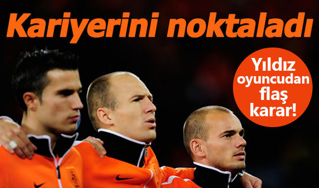 Arjen Robben milli takımı bıraktı