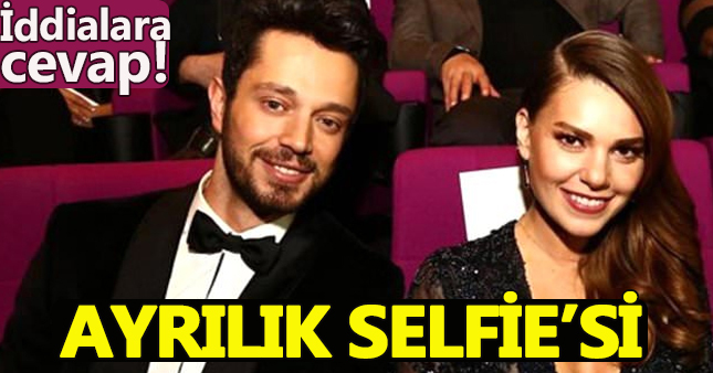 Aslı Enver ve Murat Boz ayrılık selfiesi