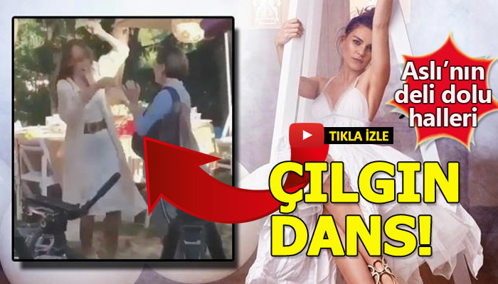 Aslı Enver'in kendinden geçtiği tuhaf dansı!