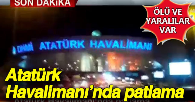 Atatürk Havalimanı dış hatlarda 3 ayrı patlama
