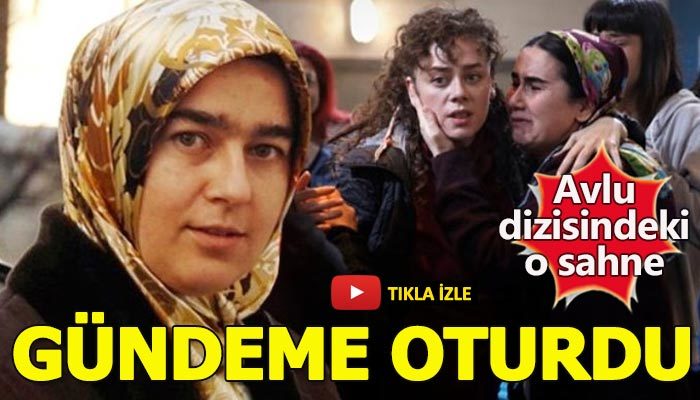 Avlu dizisine damga vuran Nevin Yıldırım sahnesi