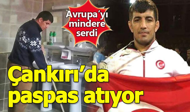 Avrupa'yı mindere serdi, Çankırı'da paspas yapıyor