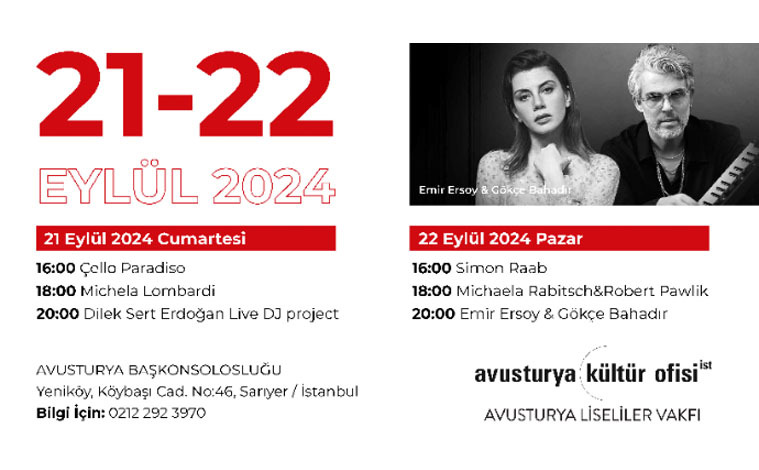 Avusturya Liseliler Vakfı 5. Müzik ve Sanat Festivali programı başlıyor...