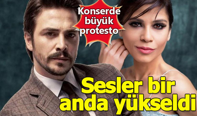 Aydilge konserinde Ahmet Kural protestosu