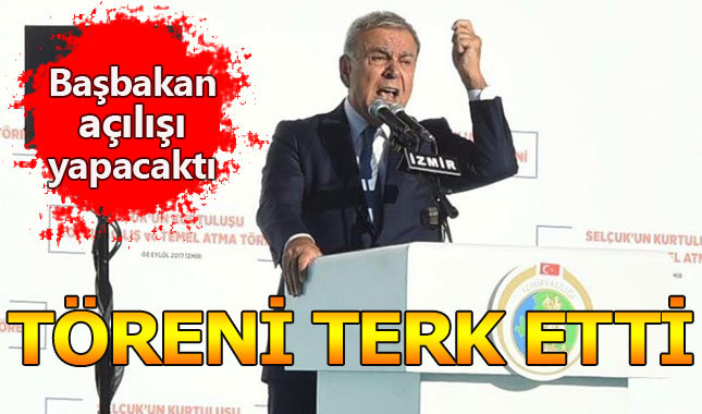 Aziz Kocaoğlu, Binali Yıldırım'ın açılış yapacağı töreni terk etti
