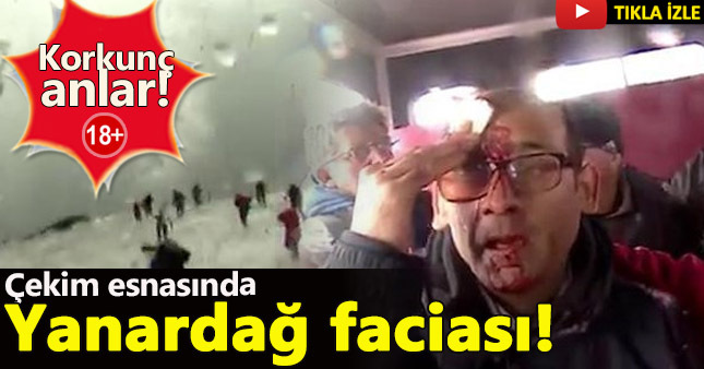 BBC muhabiri yanardağ patlamasına yakalandı!