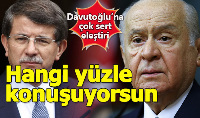 Bahçeli'den Davutoğlu'na sert tepki