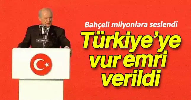 Bahçeli'nin Yenikapı konuşması