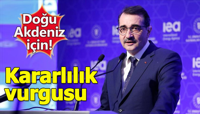 Bakan Dönmez'den Doğu Akdeniz'de kararlılık vurgusu yaptı