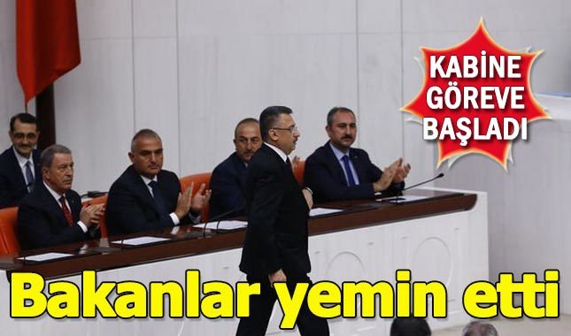 Bakanlar yemin etti, kabine göreve başladı