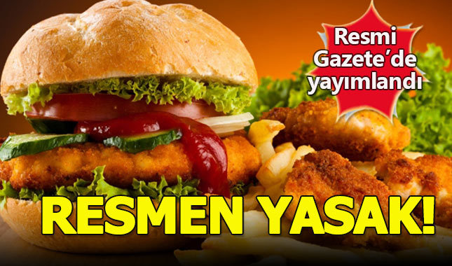 Bakanlık'tan yeni gıda düzenlemesi, artık yasak