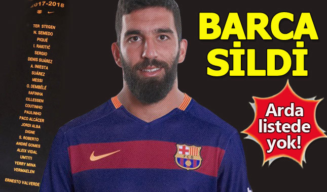 Barcelona, Arda Turan'ı sildi